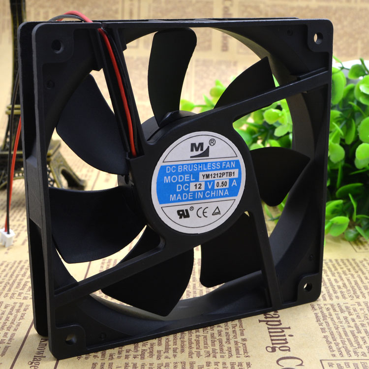 YM1212PTB1 12v 0.50A 12cm DC BRUSHLESS FAN