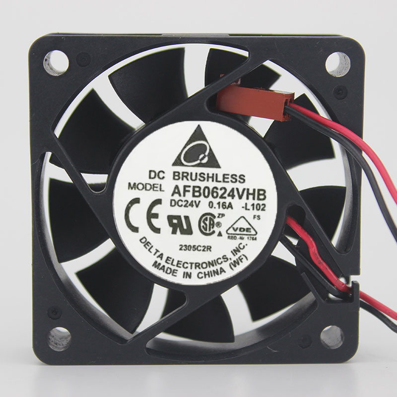 Delta AFB0624VHB DC24V 0.16A 6CM Double ball inverter cooling fan