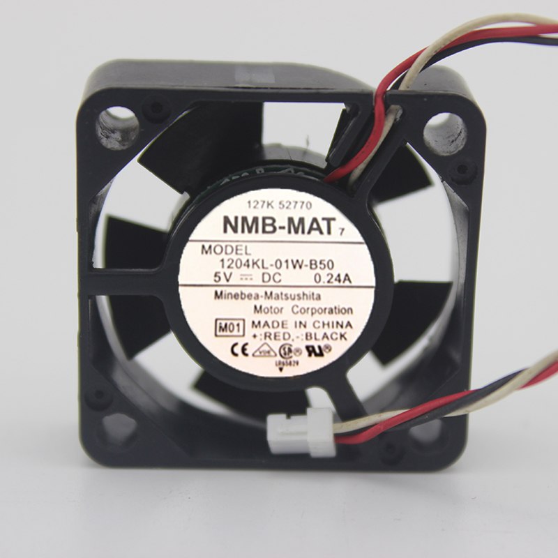 NMB 1204KL-01W-B50 3CM 5V 0.24A large air volume cooling fan