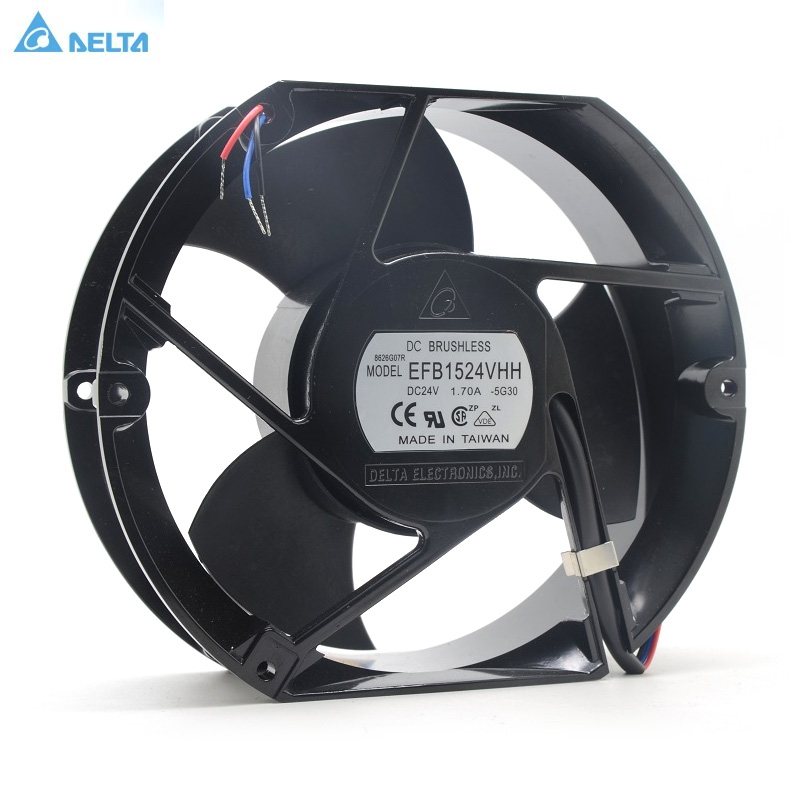 Delta EFB1524VHH DC24V 1.7A high speed axial cooling fan