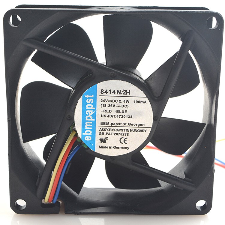 Ebmpapst  TYP 8414 N/2H 24V 2.4W 8cm 8025 3Pin cooling fan