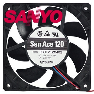 SANYO 9GH1212M402 12V 0.12A  3-wire silent Server fan