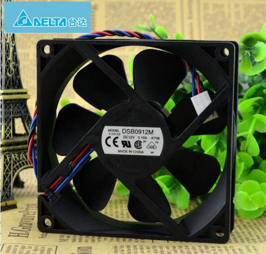 Delta DSB0912M DC12V 0.19A  3-wire Cooling Fan