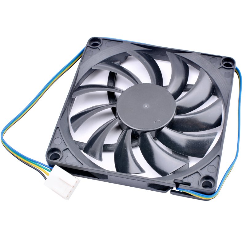 R128010SU DC12V 0.35A 4lines pwm computer ultra-thin cooling fan