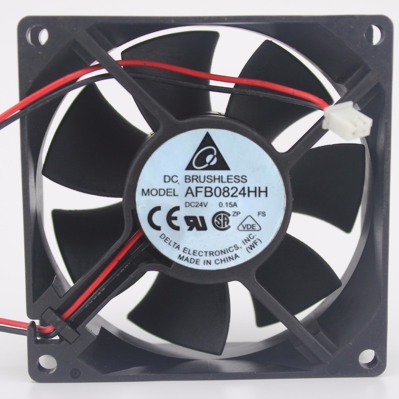 Delta AFB0824HH 8CM DC24V 0.15A 2Lines Converter Power Supply Cooling Fan