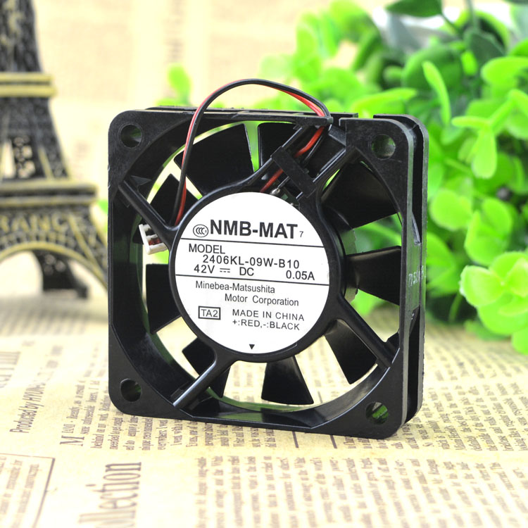 NMB 2406KL-09W-B10 42V 0.05A 6CM 2wire cooling fan