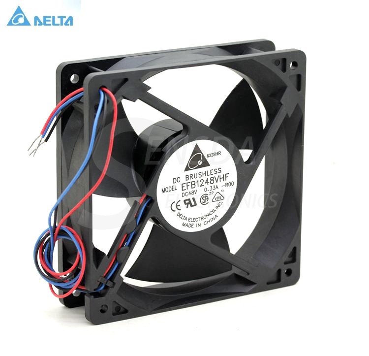 Delta EFB1248VHF DC48V 0.33A 3lines -ROO -R00 axial cooling fan