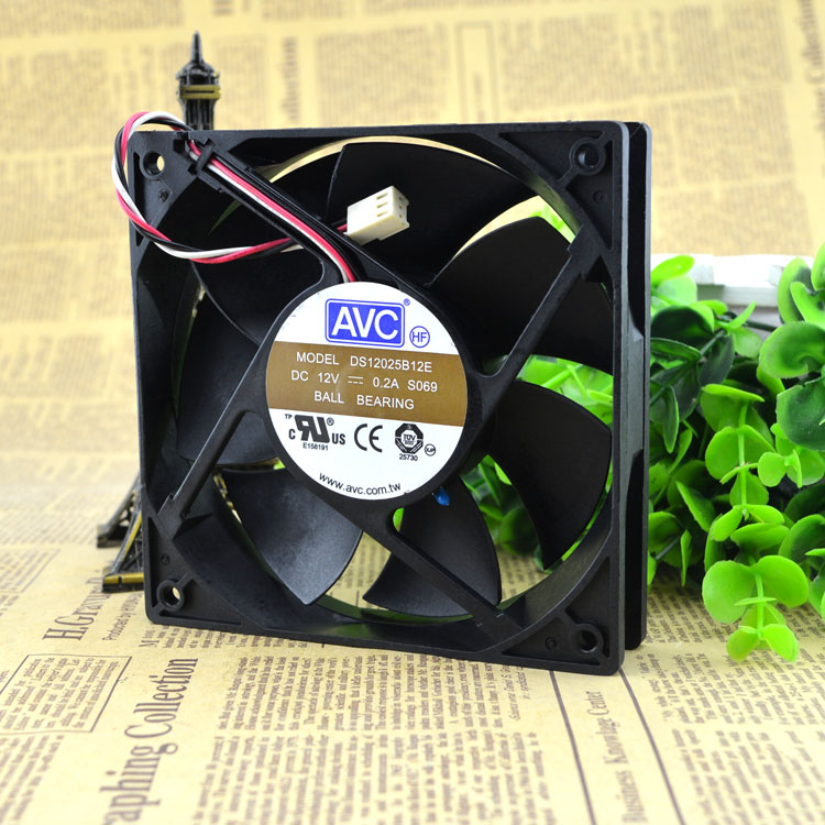 AVC DS12025B12E 120*120*25mm 4-pin  cooling fan