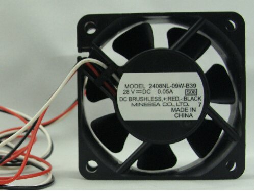 NMB  2408NL-09W-B39  DC28V 0.05A ball bearing cooling fan