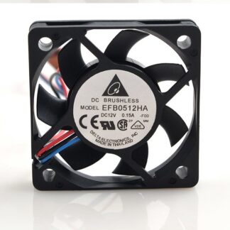 Delta EFB0512HA DC12V 0.15A 3-wire Ball Bearing Cooling Fan