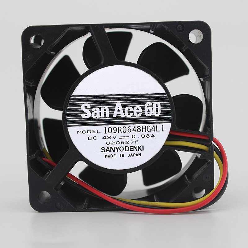 Sanyo 109R0648HG4L1 48V 0.08A 6CM 4-wire cooling fan