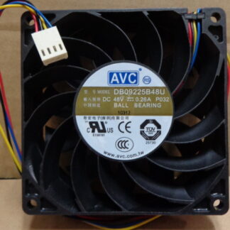 AVC DB09225B48U -P032 9CM 48V 0.26A four-wire cooling fan