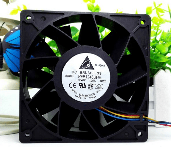 delta PFB1248UHE DC48V 1.2A 12CM 4wire cooling fan