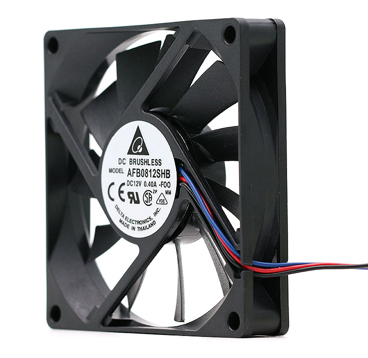 Delta AFB0812SHB 80*80*15mm 12V 0.40A 3Wire Computer Cooler Cooling Fan