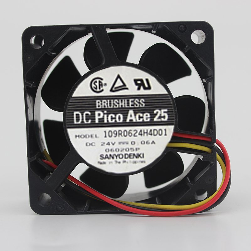 Sanyo 109R0624H4D01 6cm 24V 0.06A inverter cooling fan