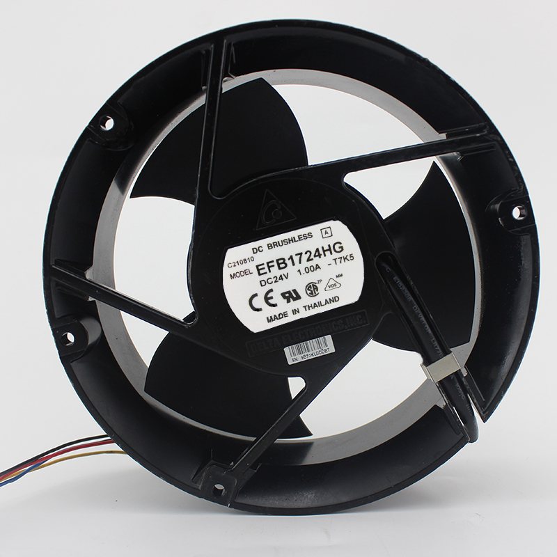 EFB1724HG 24V 1A  17CM 3 leaf double ball fan