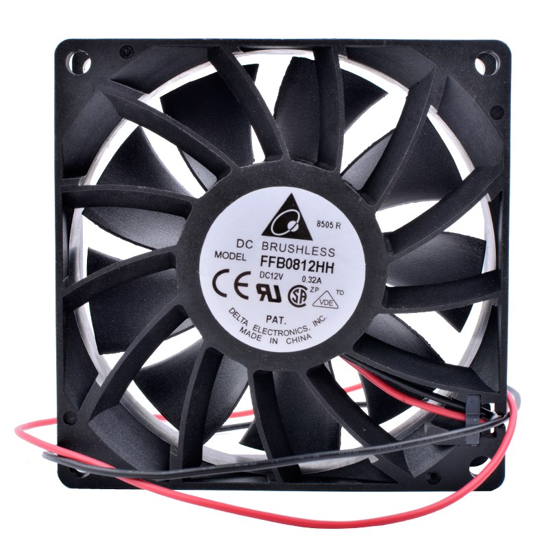 DELTA FFB0812HH DC12V 0.32A Double ball bearing cooling fan