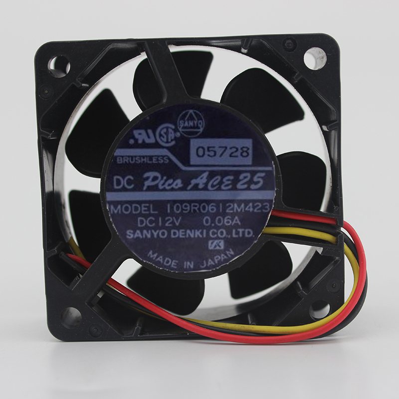 Sanyo 109R0612M423 12v 0.06A 6CM ultra-quiet speed cooling fan