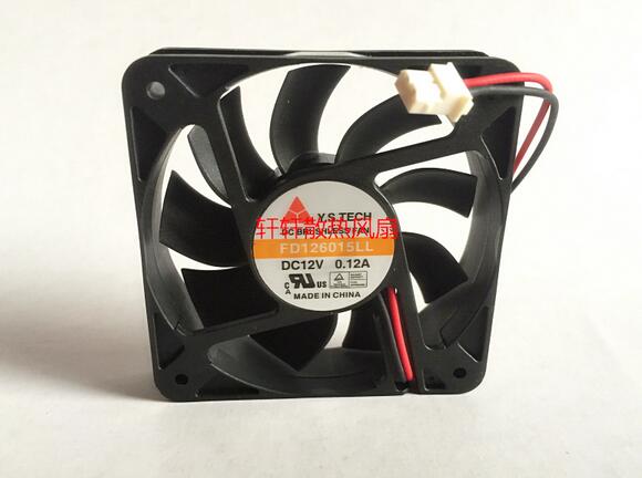 Y.S.TECH FD126015LL 6CM 12V 0.12A 2 wire double ball silent cooling fan