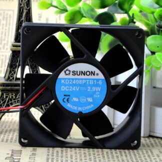 SUNON  KD2408PTB1-6 80*80*25 2.9W 24V dual ball fan cooling fan