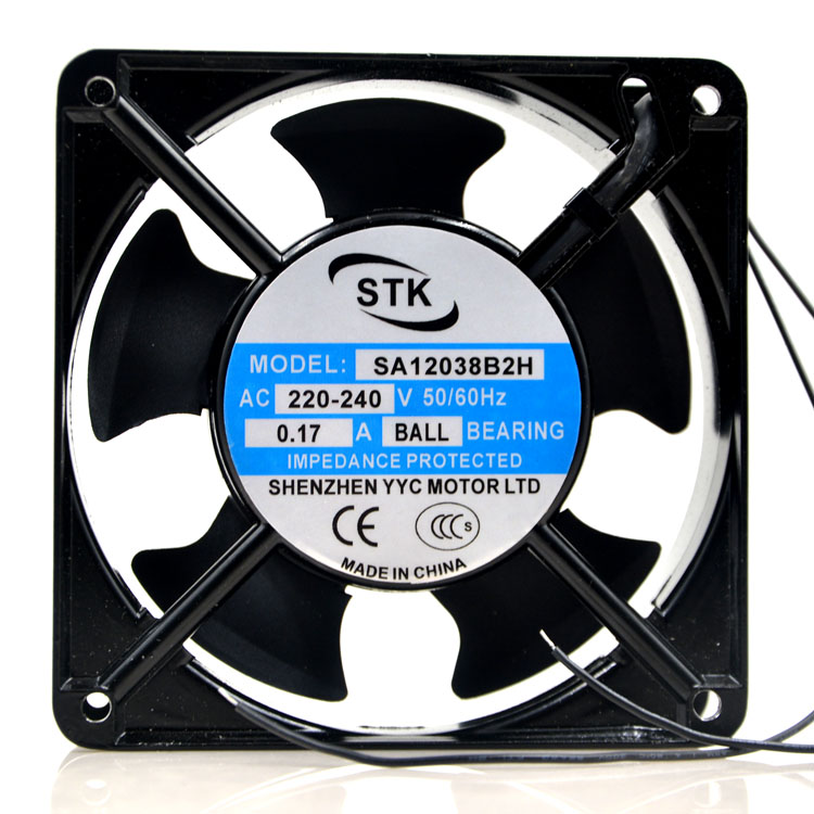 STK SA12038B2H  220-240V 50/60Hz 0.17A cabinet cooling fan