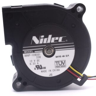 Nidec D06F-12B3S1 DC12V 0.33A 3.96W Double Ball Bearing  Cooling Fan