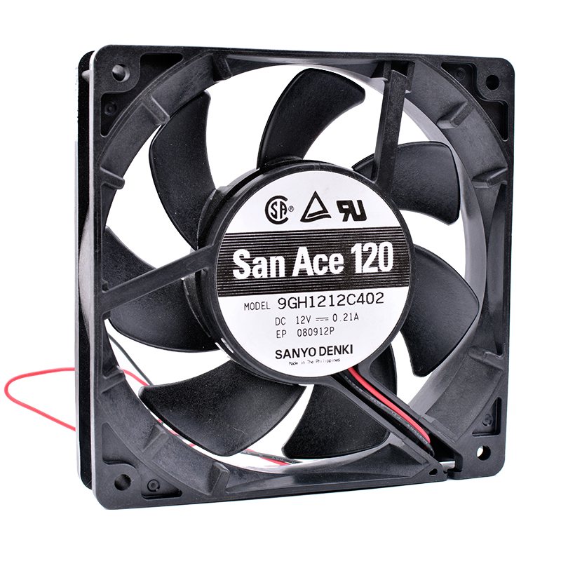 Sanyo 9GH1212C402 12CM  DC12V 0.21A server cooling fan