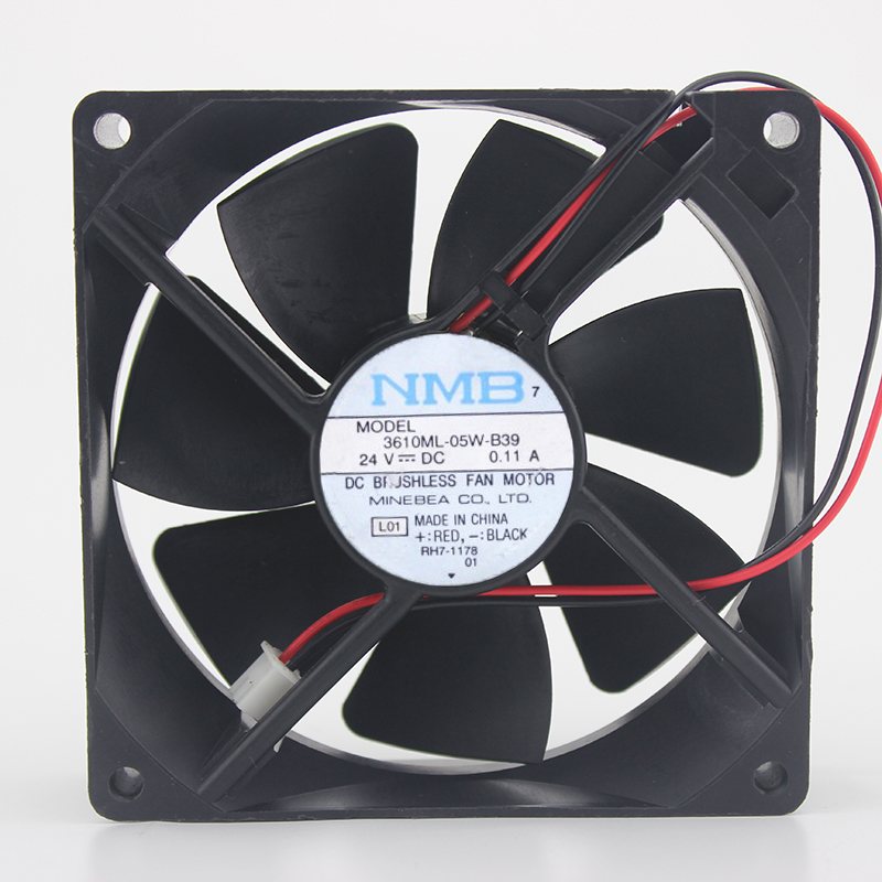 NMB 3610KL-05W-B39 24V 0.11A 9CM 3-wire ball chassis inverter fan