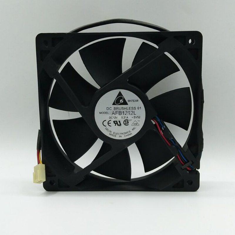 Delta AFB1212L12CM 0.60A DC12V Ball Bearing Cooling Fan