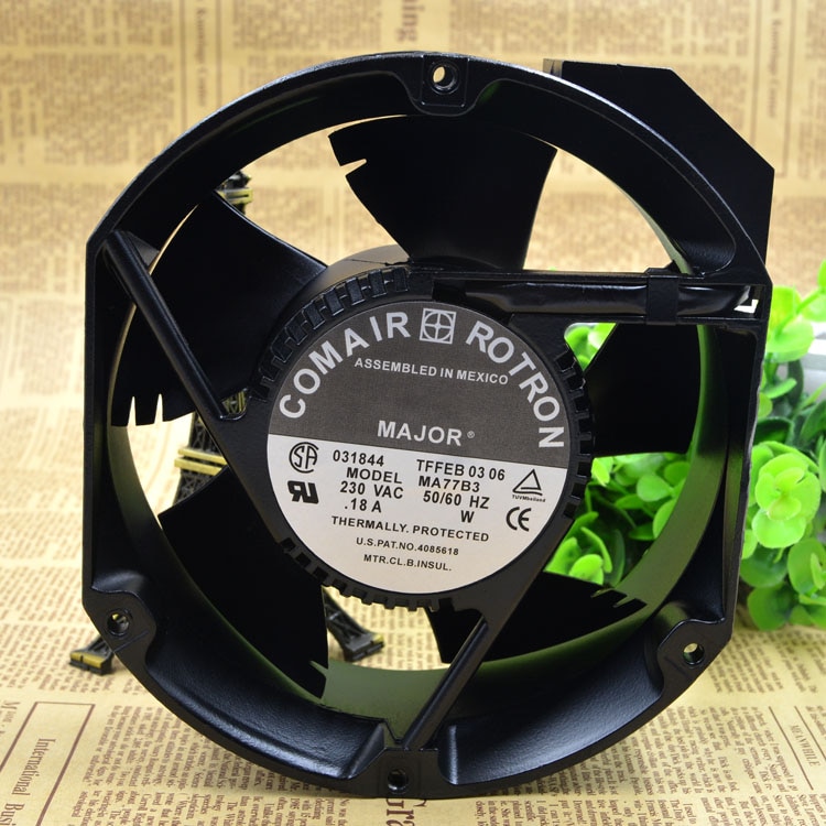 COMAIR ROTRON MA77B3 230VAC 0.18A 172MMX50MM Aluminum Frame AC Cooling Fan
