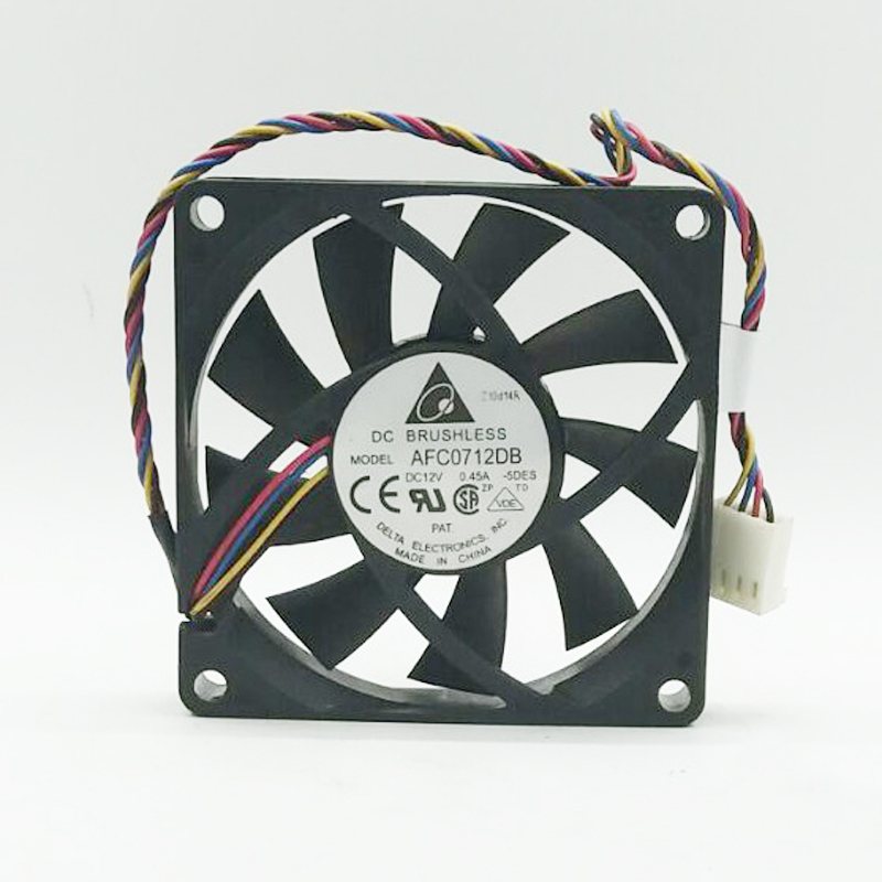 Delta AFC0712DB 7015 70*70*15MM DC 12V 0.45A 7CM 4-pin PWM Computer CPU Axial Cooling Fan