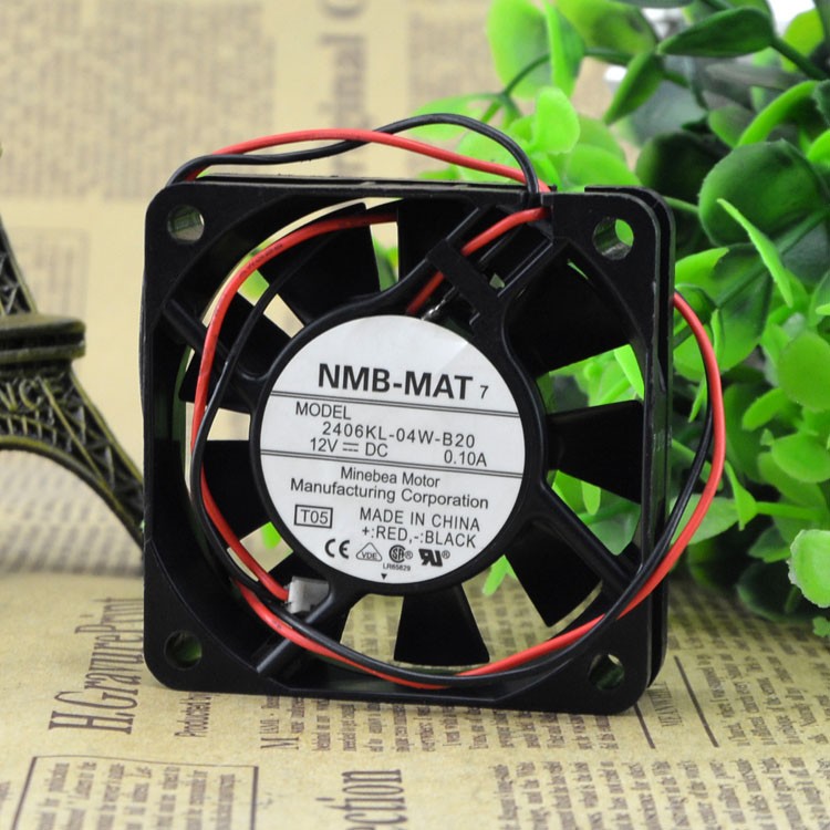 NMB 2406KL-04W-B20 6CM 6CM 6015 12V 0.10A cpu silence cooling fan 60X60X15MM