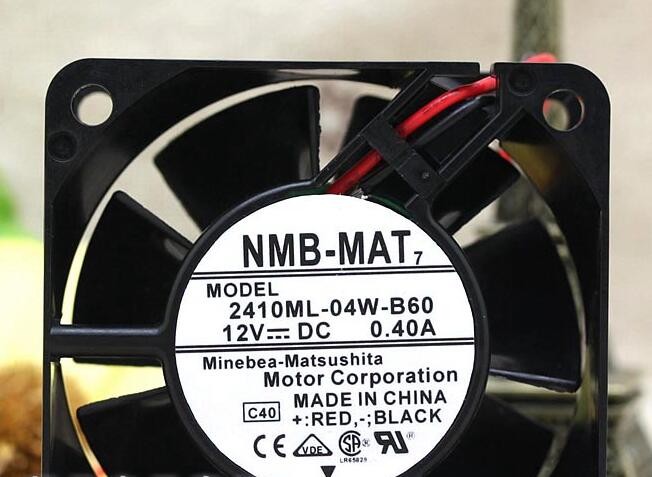 NMB-MAT   2410ML-04W-B60 12VDC 0.40A  60×60×25  fan