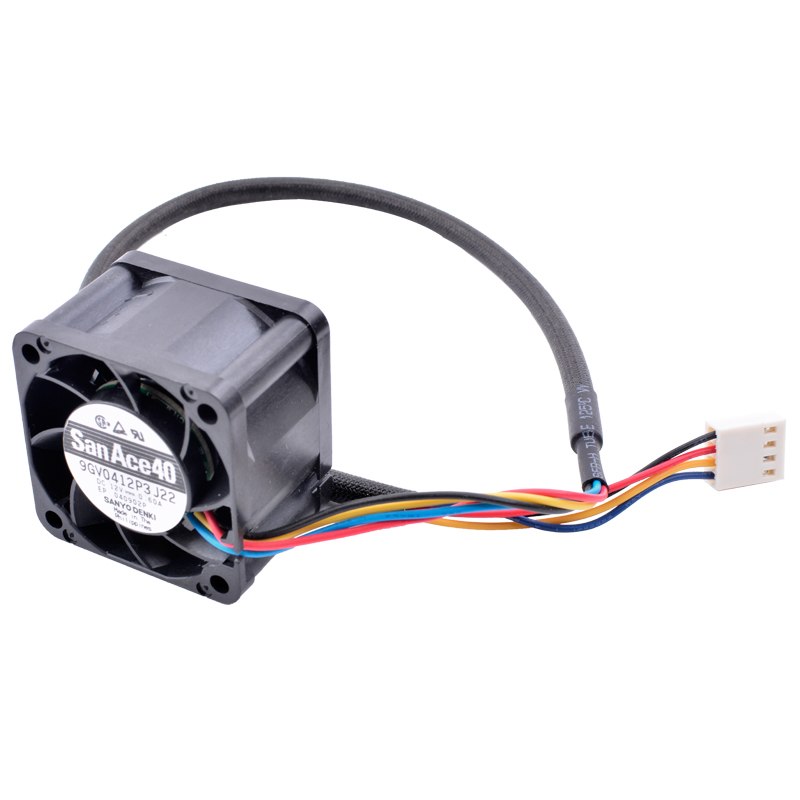 Sanyo 9GV0412P3J22 DC12V 0.60A 4-wire cooling fan