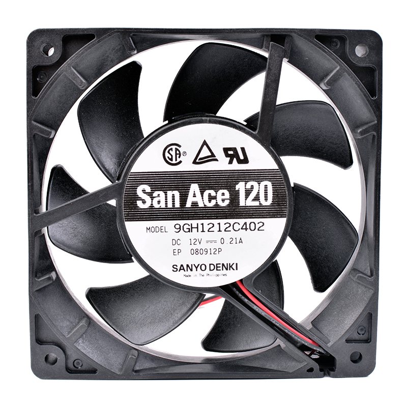 Sanyo 9GH1212C402 12CM  DC12V 0.21A server cooling fan