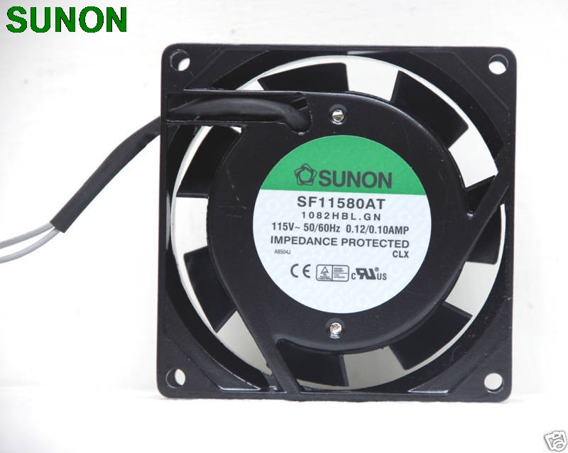Sunon SF11580AT 1082HBL 8CM 80MM 8025 80x80x25mm 115V AC 0.1A Axial Cooling fan