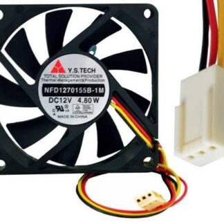 Y.S.Tech NFD1270155B-1M 12VDC 3pin ATX  2Ball Bearing Smart Fan