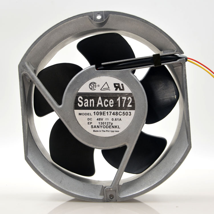 Sanyo 109E1748C503 48V 0.61A waterproof transformer chamber cooling fan