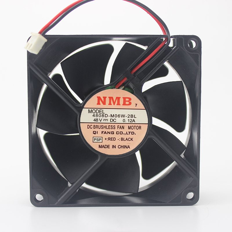 NMB 4808D-M06W-2BL DC48V 0.12A 8CM Double Ball Cooling Fan
