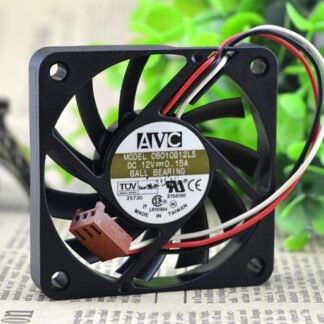 AVC C6010B12LS 60*60*10 6CM 12V 0.15A three wire double ball  fan