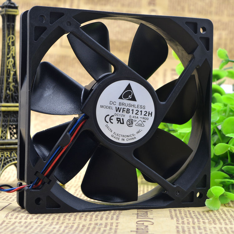 Delta WFB1212H12025 12v 0.45 A 12cm mill chassis Cooling Fan
