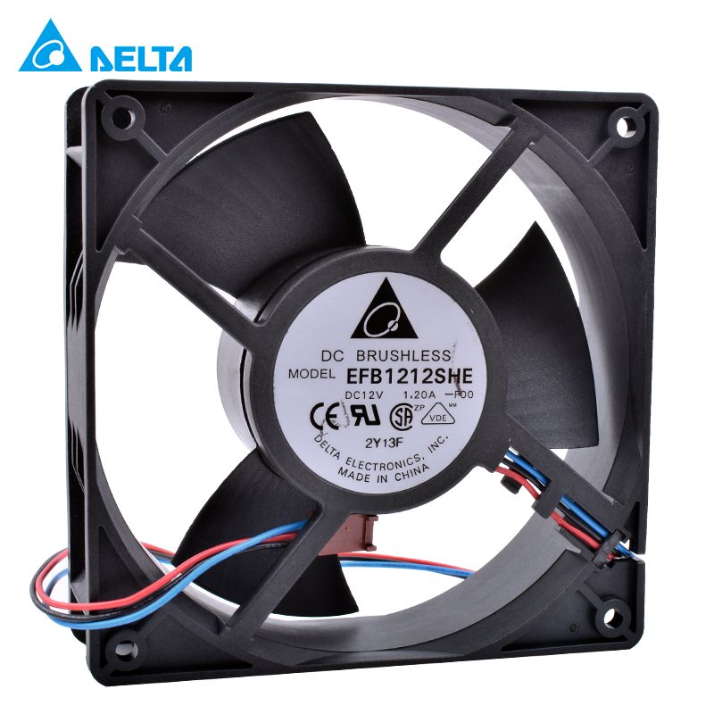 Delta EFB1212SHE 12V 1.2A 138 12CM Chassis Server Cooling Fan