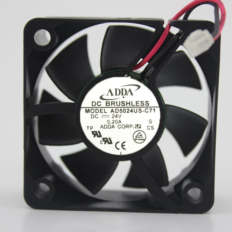 ADDA AD5024US-C71 24V 0.20A 5CM 2-wire inverter cooling fan