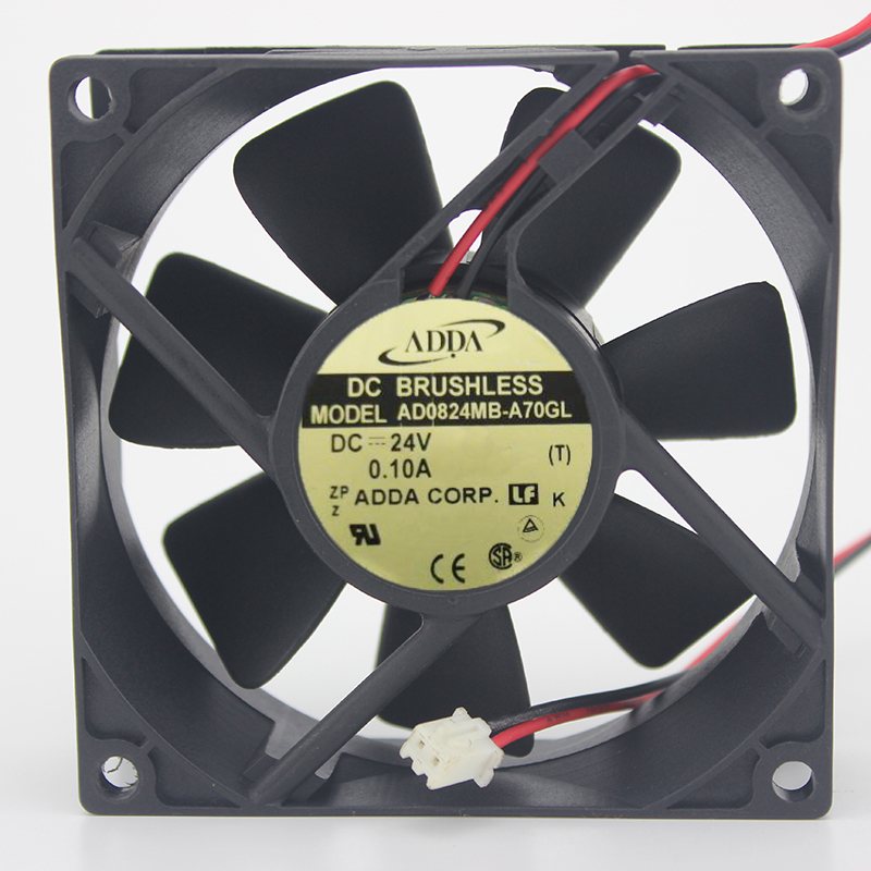 ADDA AD0824MB-A70GL 24V 0.10A 8CM Inverter Double Ball Cooling Fan