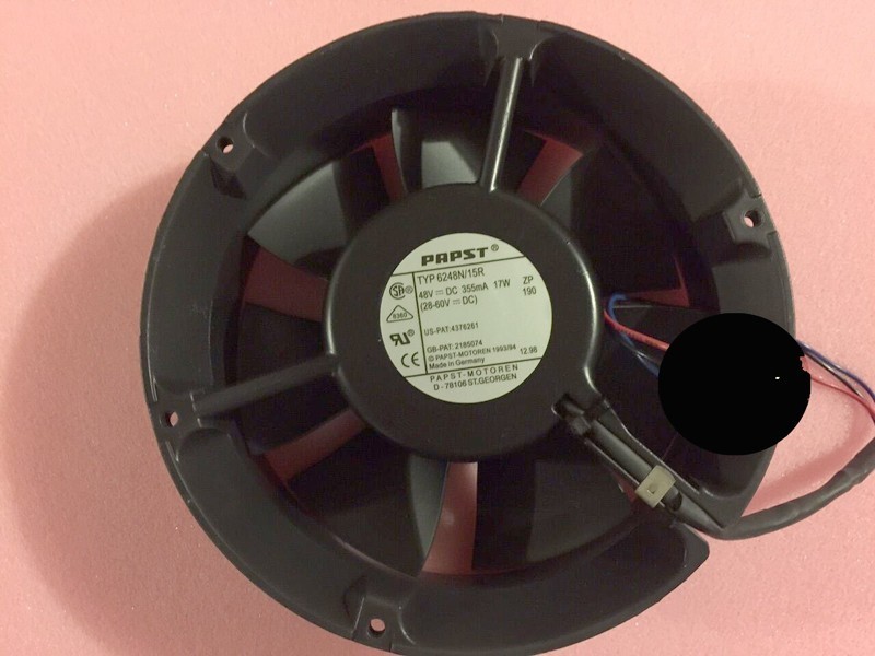 EbmPapst TYP 6248N/15R DC48V 17W 355mA Server Round Cooling Fan