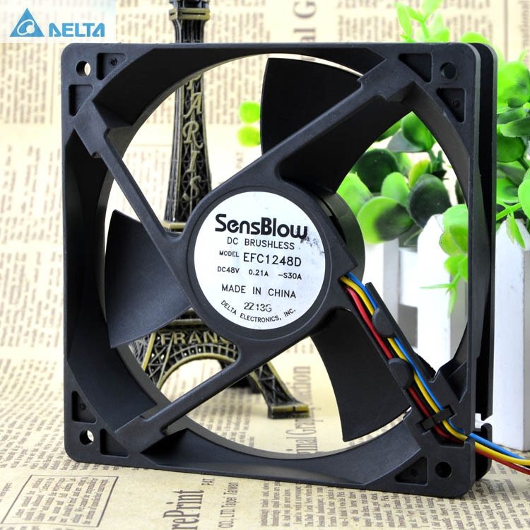 Delta EFC1248D-S30A 48V 0.21A 4wire PWM fan  Huawei switches