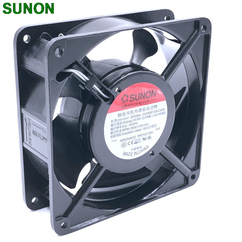 SUNON DP200A 2123XBT.GN 220V 230V 12CM socket case industrial cooling fan