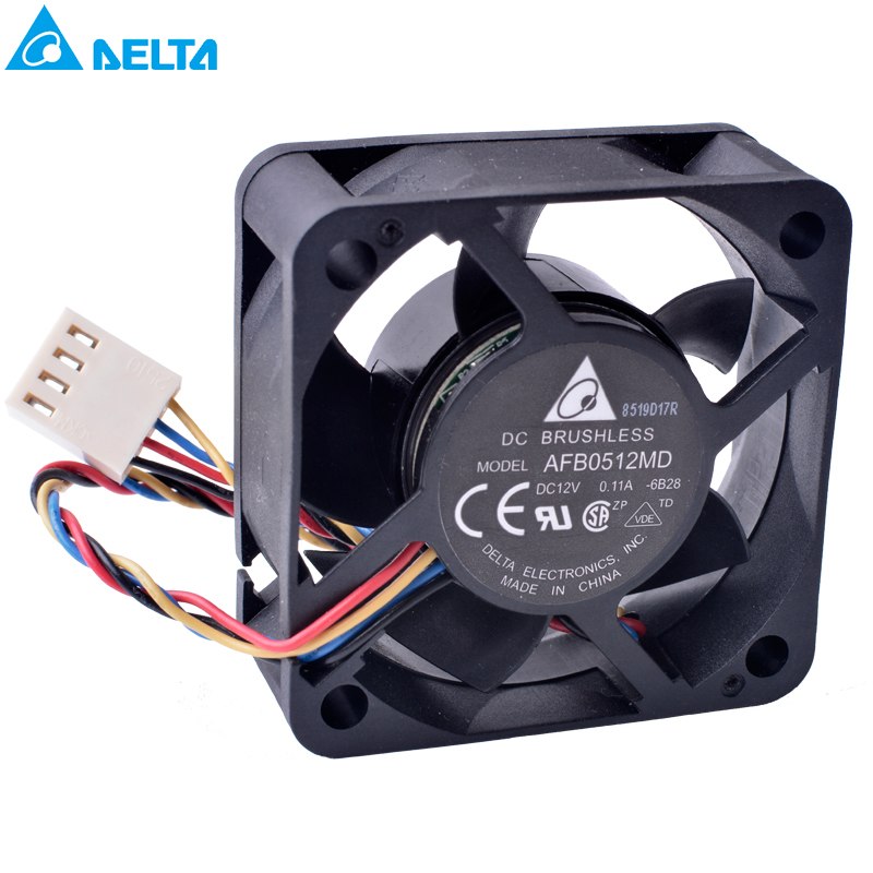 DELTA AFB0512MD 12V 0.11A 4-wire double ball bearing cooling fan