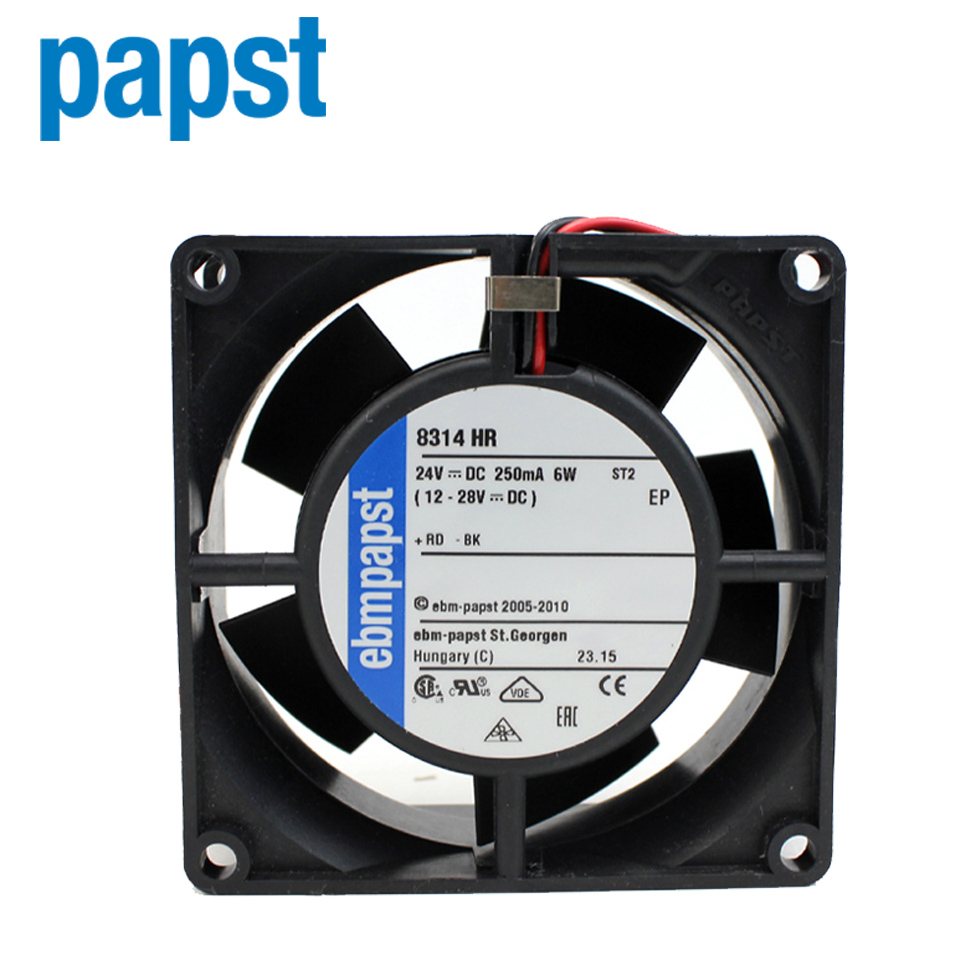 ebmpapst 8314HR DC24V 6.0W 8CM drive double ball bearing fan