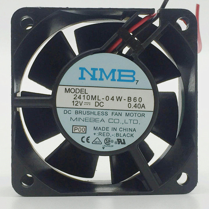 NMB-MAT  2410ML-04W-B60 12VDC 0.40A  60×60×25  fan